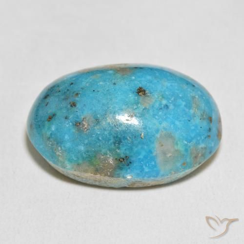 Turquoise Gemstone in 27 x 20 mm (calibrated) Size for Sale, Turquoise Stone in Greenish Blue Color