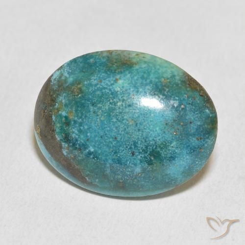 20.56 ct Turquoise Turquoise Stone, Natural Turquoise in Oval Cabochon Shape for Sale