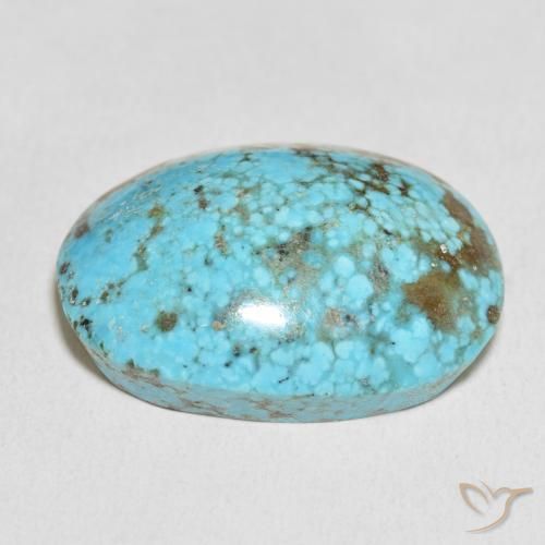 Turquoise Gemstone in 28.8 x 21.2 mm Size for Sale, Turquoise Stone in Greenish Blue Color