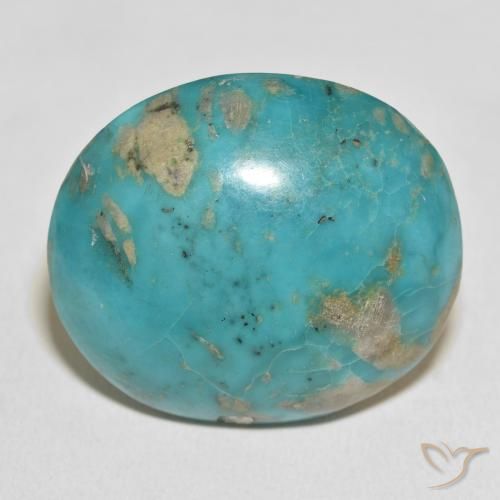 82.19ct Natural Bluish Green Turquoise, Oval, Opaque