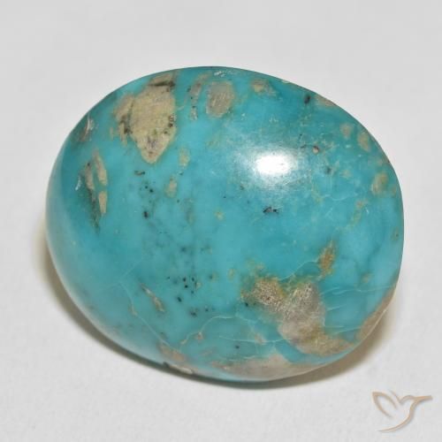 82.19 ct Turquoise Turquoise Stone, Natural Turquoise in Oval Cabochon Shape for Sale