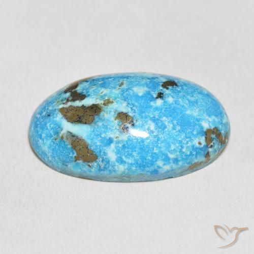 Turquoise Gemstone in 27.8 x 17.8 mm Size for Sale, Turquoise Stone in Greenish Blue Color