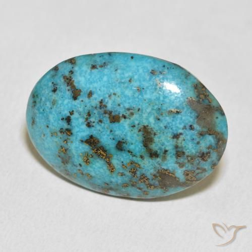 23.62 ct Turquoise Turquoise Stone, Natural Turquoise in Oval Cabochon Shape for Sale