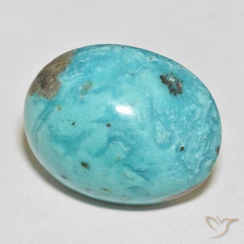54.14 ct Turquoise Turquoise Stone, Natural Turquoise in Oval Cabochon Shape for Sale
