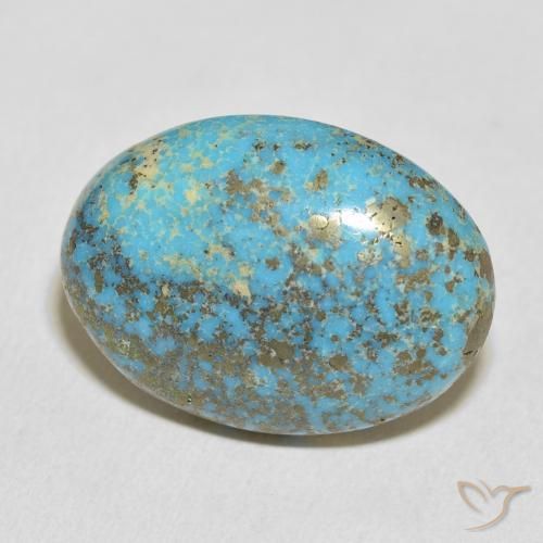 31.32 ct Turquoise Turquoise Stone, Natural Turquoise in Oval Cabochon Shape for Sale