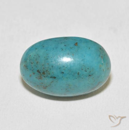 12.72ct Natural Green Blue Turquoise, Oval, Opaque
