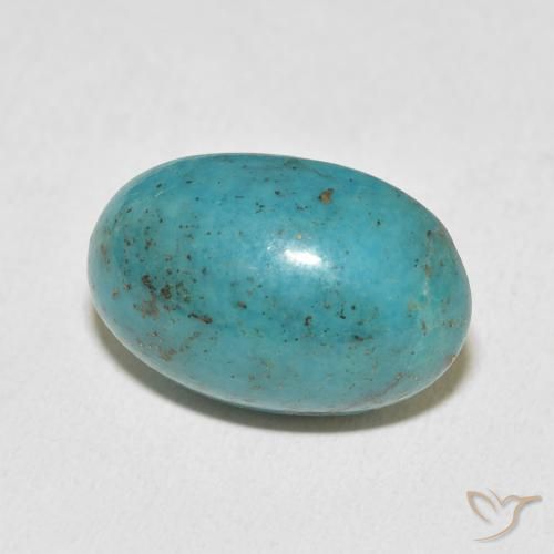12.72 ct Turquoise Turquoise Stone, Natural Turquoise in Oval Cabochon Shape for Sale