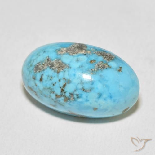 21.31 ct Turquoise Turquoise Stone, Natural Turquoise in Oval Cabochon Shape for Sale