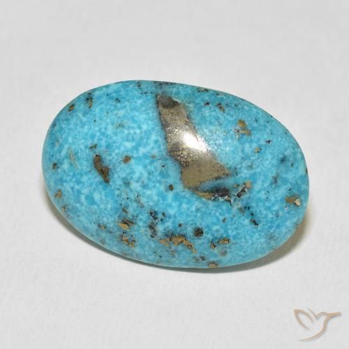 23.63 ct Turquoise Turquoise Stone, Natural Turquoise in Oval Cabochon Shape for Sale
