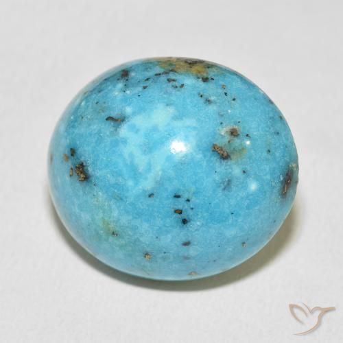 36.93 ct Turquoise Turquoise Stone, Natural Turquoise in Oval Cabochon Shape for Sale