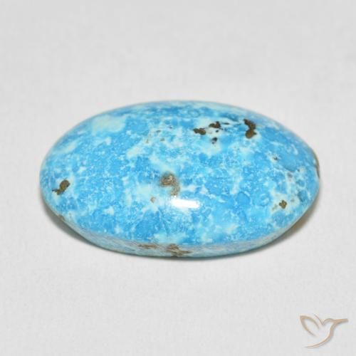 Turquoise Gemstone in 25 x 18 mm (calibrated) Size for Sale, Turquoise Stone in Greenish Blue Color
