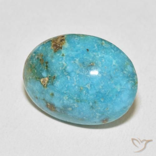 23.95 ct Turquoise Turquoise Stone, Natural Turquoise in Oval Cabochon Shape for Sale