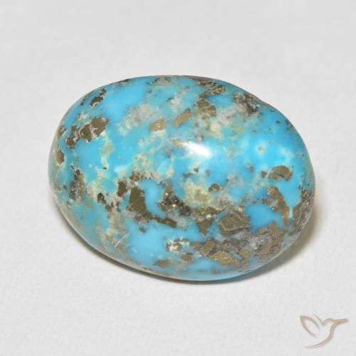 29.61 ct Turquoise Turquoise Stone, Natural Turquoise in Oval Cabochon Shape for Sale