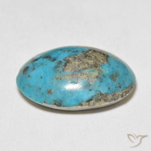 Turquoise Gemstone in 24.8 x 17 mm Size for Sale, Turquoise Stone in Green Blue Color