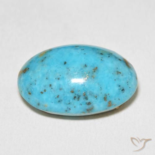 Turquoise Gemstone in 22.9 x 15.9 mm Size for Sale, Turquoise Stone in Bluish Green Color