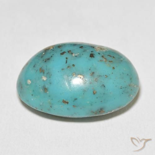 Turquoise Gemstone in 25 x 18 mm (calibrated) Size for Sale, Turquoise Stone in Bluish Green Color