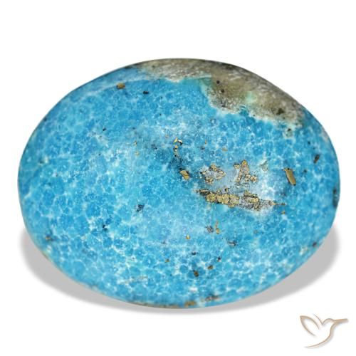 20.57 ct Turquoise Turquoise Gemstone, Turquoise Gem in Oval Facet Shape for Sale.