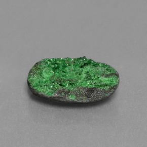 2.43 ct Green Uvarovite Garnet Drusy Stone, Natural Uvarovite Garnet Drusy in Fancy Crystal Cluster Shape for Sale
