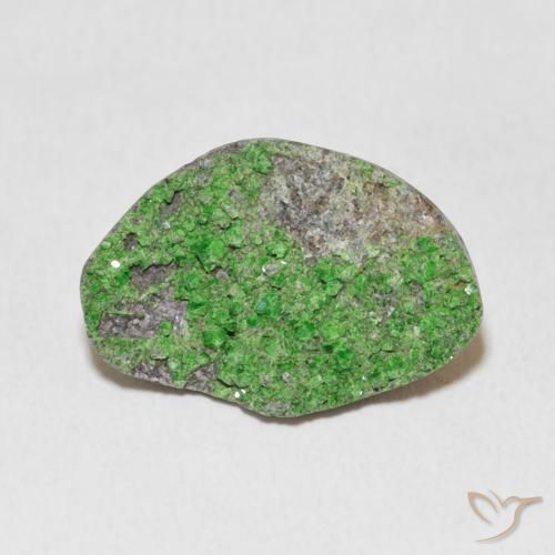 10.37ct Natural Electric Green Uvarovite Garnet Drusy, Fancy, Opaque