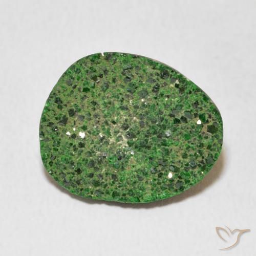 7.35ct Natural Deep Earthy Green Uvarovite Garnet Drusy, Fancy, Opaque