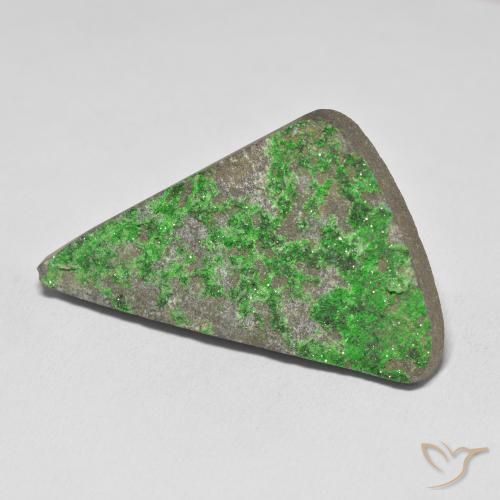 54.05 ct Green Uvarovite Garnet Drusy Stone, Natural Uvarovite Garnet Drusy in Fancy Crystal Cluster Shape for Sale