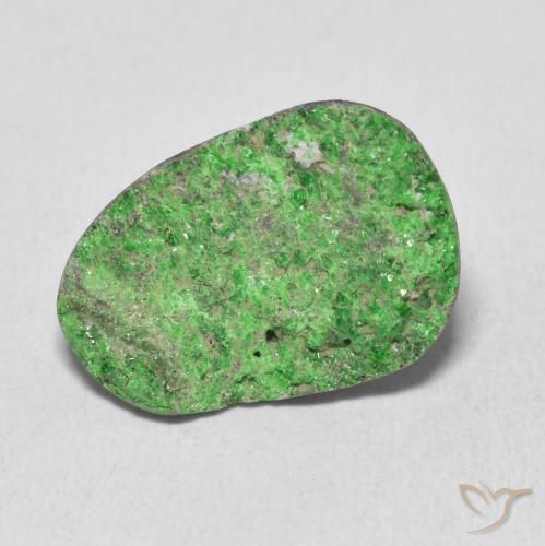 10.99ct Natural Green Uvarovite Garnet Drusy, Fancy, Opaque