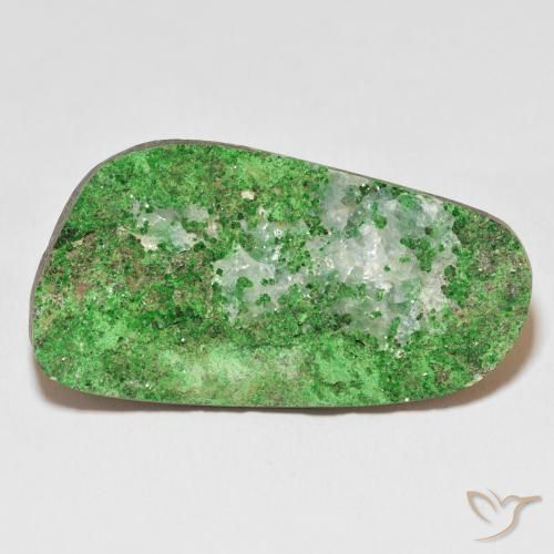 50.60ct Natural Medium Green Uvarovite Garnet Drusy, Fancy, Opaque