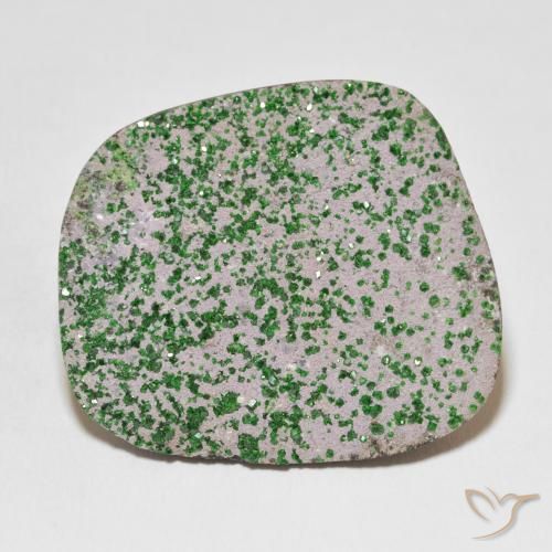 73.43ct Natural Light Sage Green Uvarovite Garnet Drusy, Fancy, Opaque