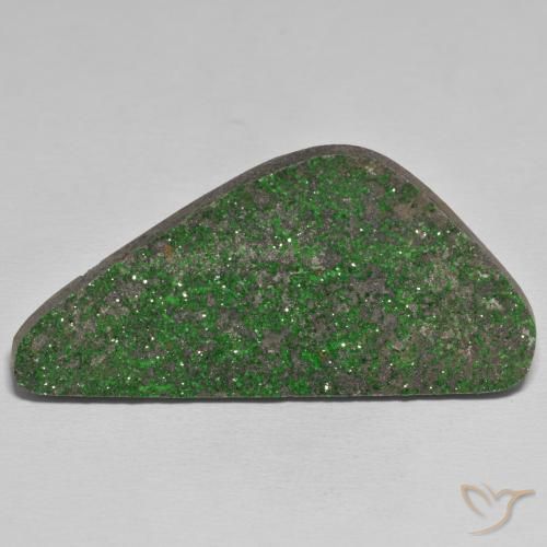 58.67ct Natural Deep Green Uvarovite Garnet Drusy, Fancy, Opaque