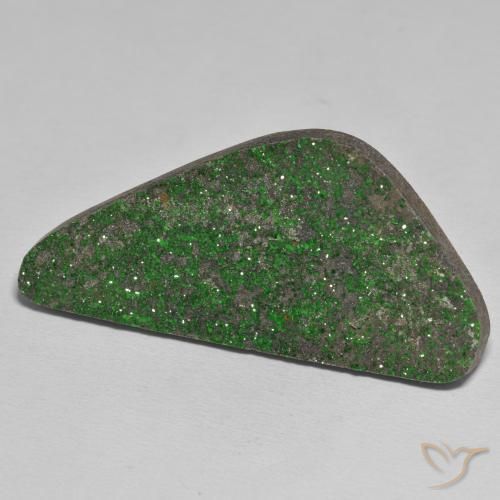 58.67 ct Green Uvarovite Garnet Drusy Stone, Natural Uvarovite Garnet Drusy in Fancy Crystal Cluster Shape for Sale