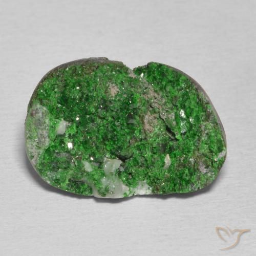 11.04ct Natural Pine Green Uvarovite Garnet Drusy, Fancy, Opaque