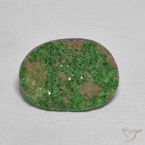 8.32ct Natural Deep Green Uvarovite Garnet Drusy, Fancy, Opaque
