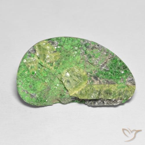 45.70ct Natural Lime Green Uvarovite Garnet Drusy, Fancy, Opaque