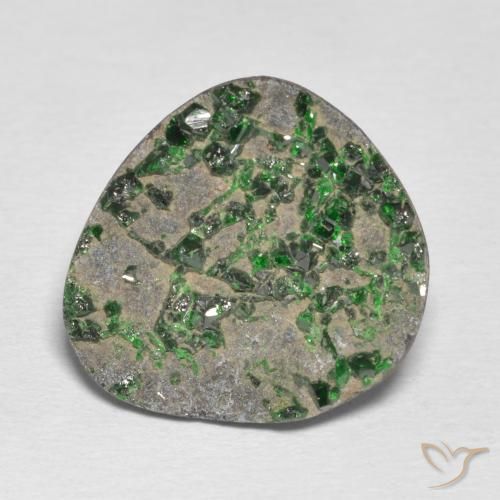 15.49ct Natural Pale Pine Green Uvarovite Garnet Drusy, Fancy, Opaque