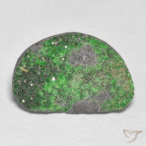8.71ct Natural Lime Green Uvarovite Garnet Drusy, Fancy, Opaque