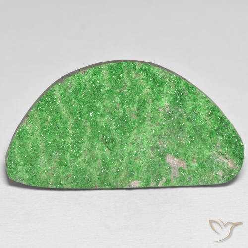 62.25ct Natural Electric Green Uvarovite Garnet Drusy, Fancy, Opaque
