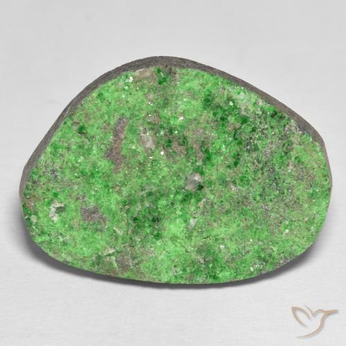 48.09ct Natural Medium Green Uvarovite Garnet Drusy, Fancy, Opaque