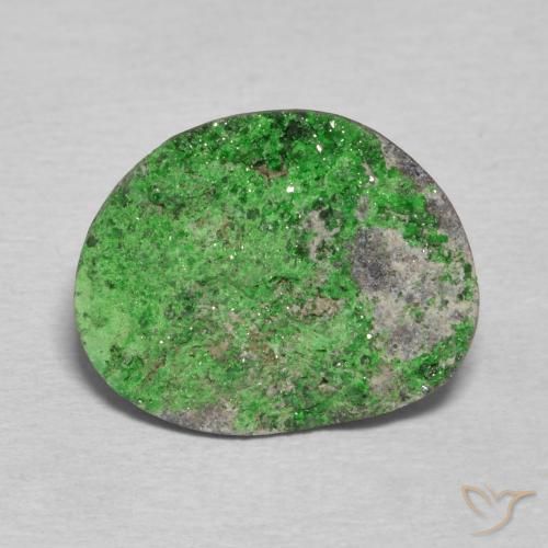 9.94ct Natural Medium Green Uvarovite Garnet Drusy, Fancy, Opaque