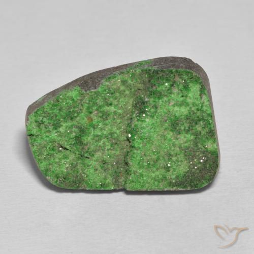 37.20ct Natural Pine Green Uvarovite Garnet Drusy, Fancy, Opaque