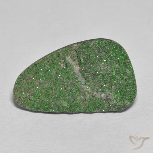 31.31ct Natural Pale Pine Green Uvarovite Garnet Drusy, Fancy, Opaque