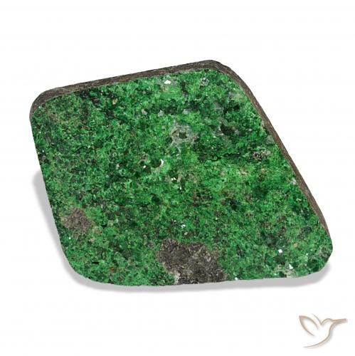 27.28ct Dark Green Uvarovite Garnet Drusy, Fancy, Opaque