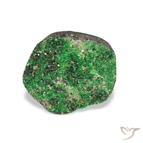 5.86ct Dark Green Uvarovite Garnet Drusy, Fancy, Opaque