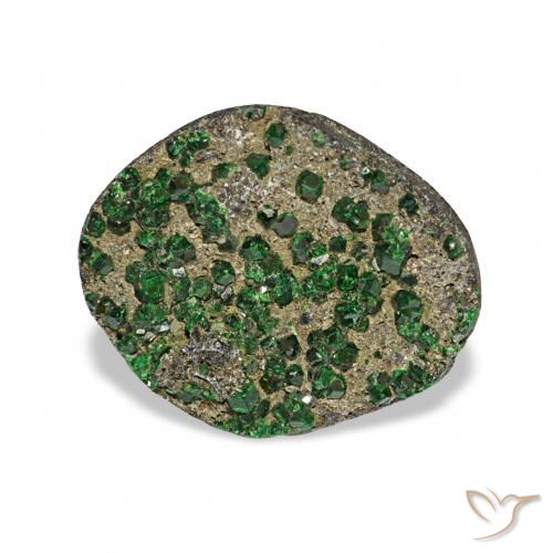 6.73ct Green Uvarovite Garnet Drusy, Fancy, Opaque