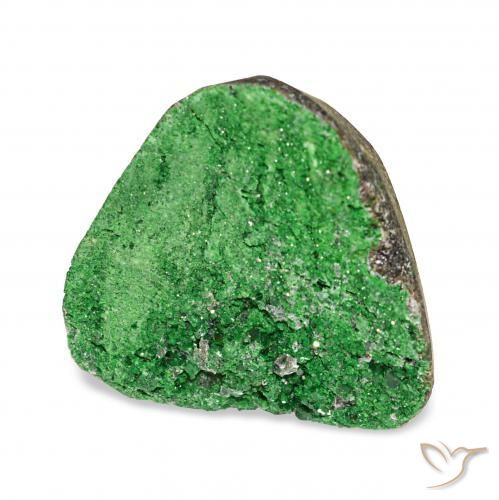 9.00 ct Green Uvarovite Garnet Drusy Stone, Natural Uvarovite Garnet Drusy in Fancy Crystal Cluster Shape for Sale