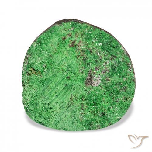 17.46ct Deep Earthy Green Uvarovite Garnet Drusy Gemstones, Fancy, Opaque
