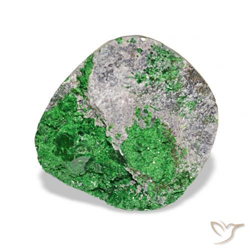10.13ct Deep Earthy Green Uvarovite Garnet Drusy Gemstones, Fancy, Opaque