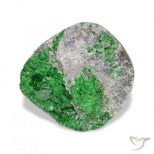 10.13 ct Green Uvarovite Garnet Drusy Stone, Natural Uvarovite Garnet Drusy in Fancy Crystal Cluster Shape for Sale