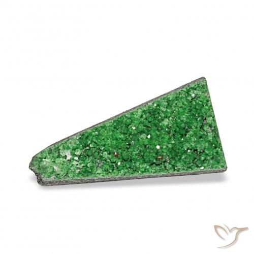 5.56ct Dark Green Uvarovite Garnet Drusy, Fancy, Opaque