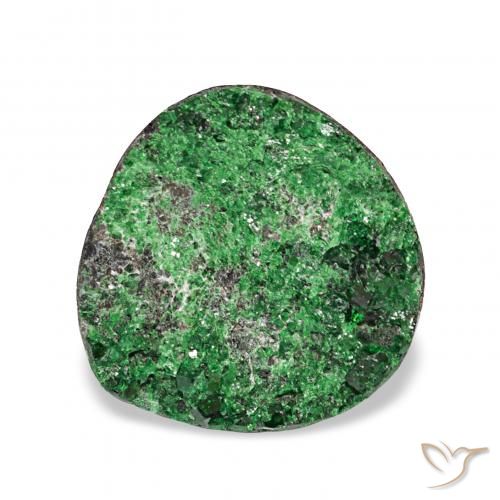 5.47ct Green Uvarovite Garnet Drusy, Fancy, Opaque