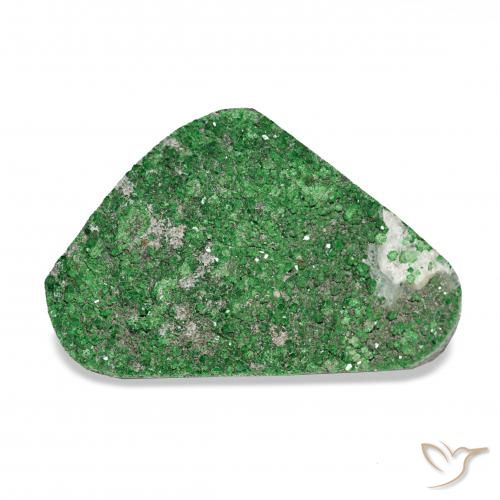 19.53ct Deep Earthy Green Uvarovite Garnet Drusy, Fancy, Opaque
